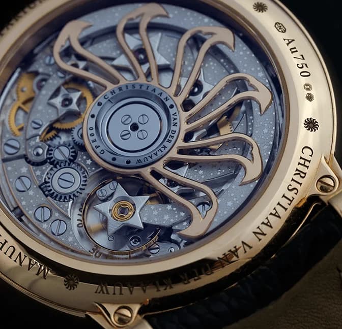 Grand Planetarium Eccentric movement seen through the caseback