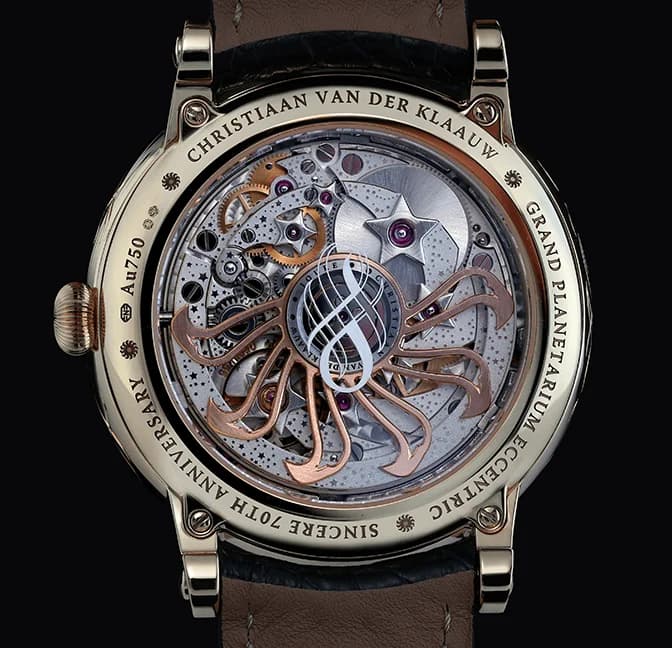 Grand Planetarium Eccentric movement seen through the caseback