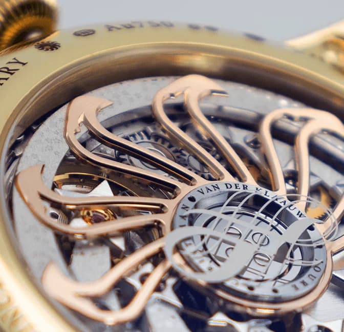 Gold bridges of the Grand Planetarium Eccentric movement