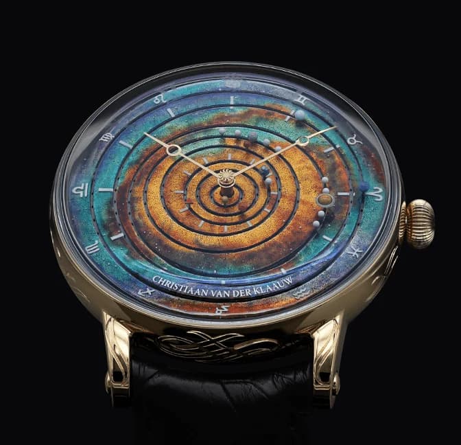 Grand Planetarium Eccentric with a hand-painted dial