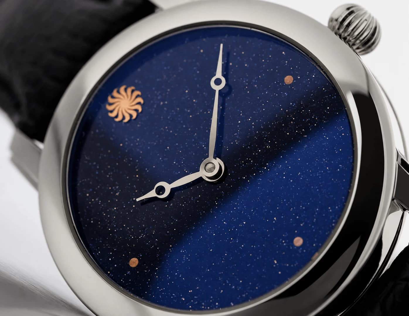 Lady Orion with an aventurine dial