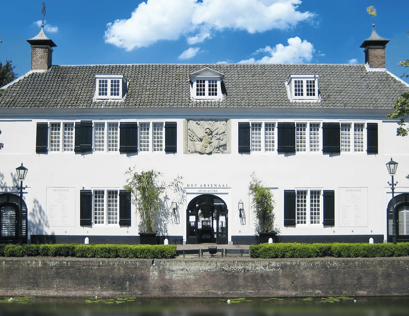 The CVDK building in Naarden on the canal