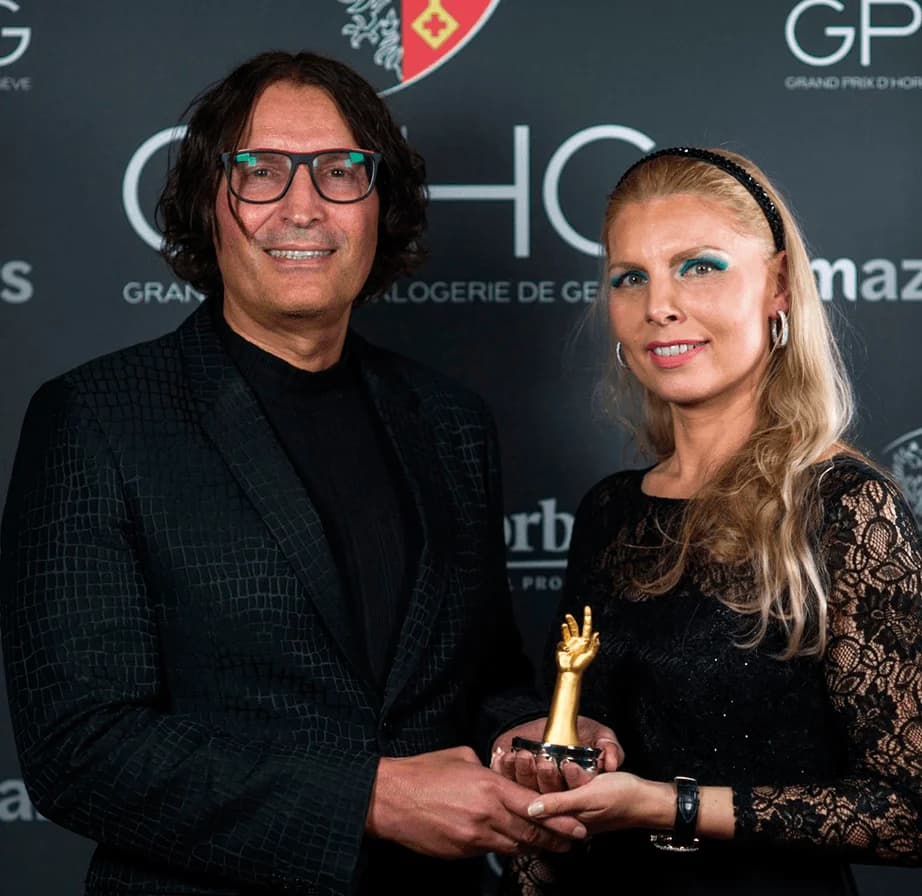Receiving the GPHG award