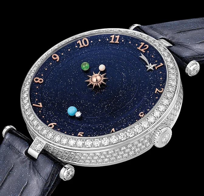 Lady Arpels Planétarium with a diamond-set case