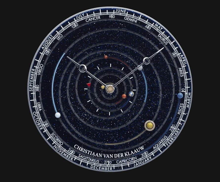 Grand Planetarium Eccentric dial with all eight planets