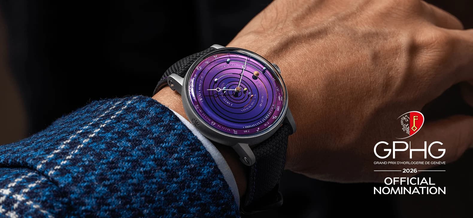 Grand Planetarium Eccentric Silicium on the wrist, GPHG 2026 official nomination