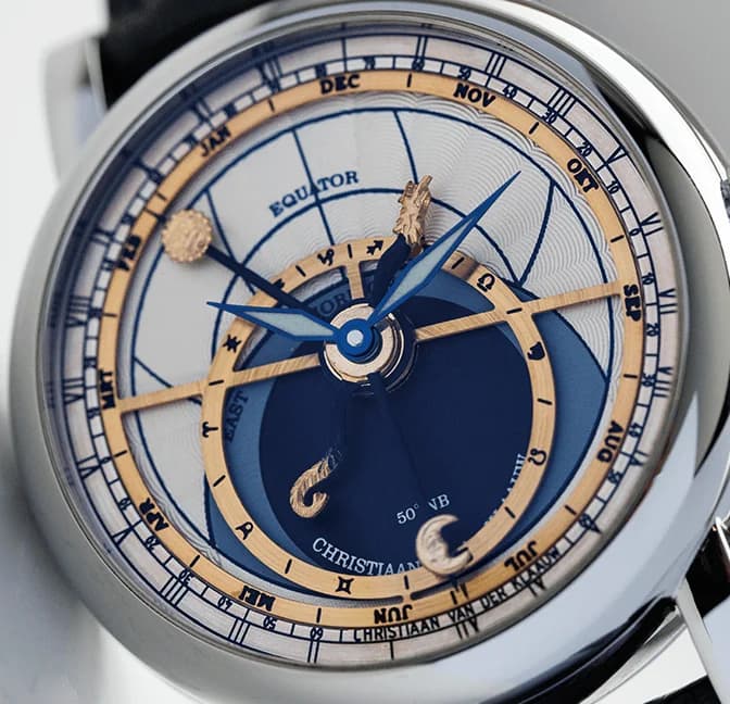 Detail of a pre-owned CVDK watch