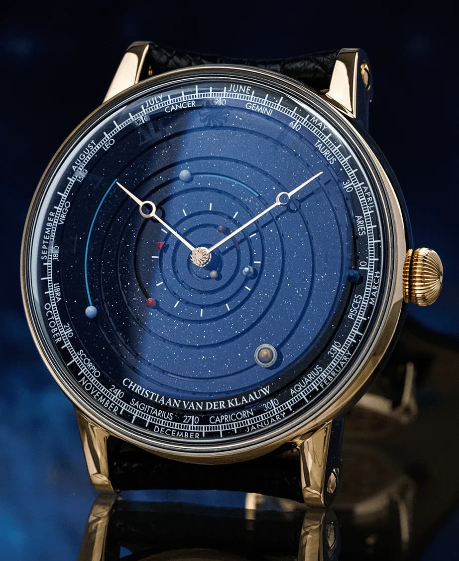 Grand Planetarium Eccentric dial with hours, minutes, date and zodiac