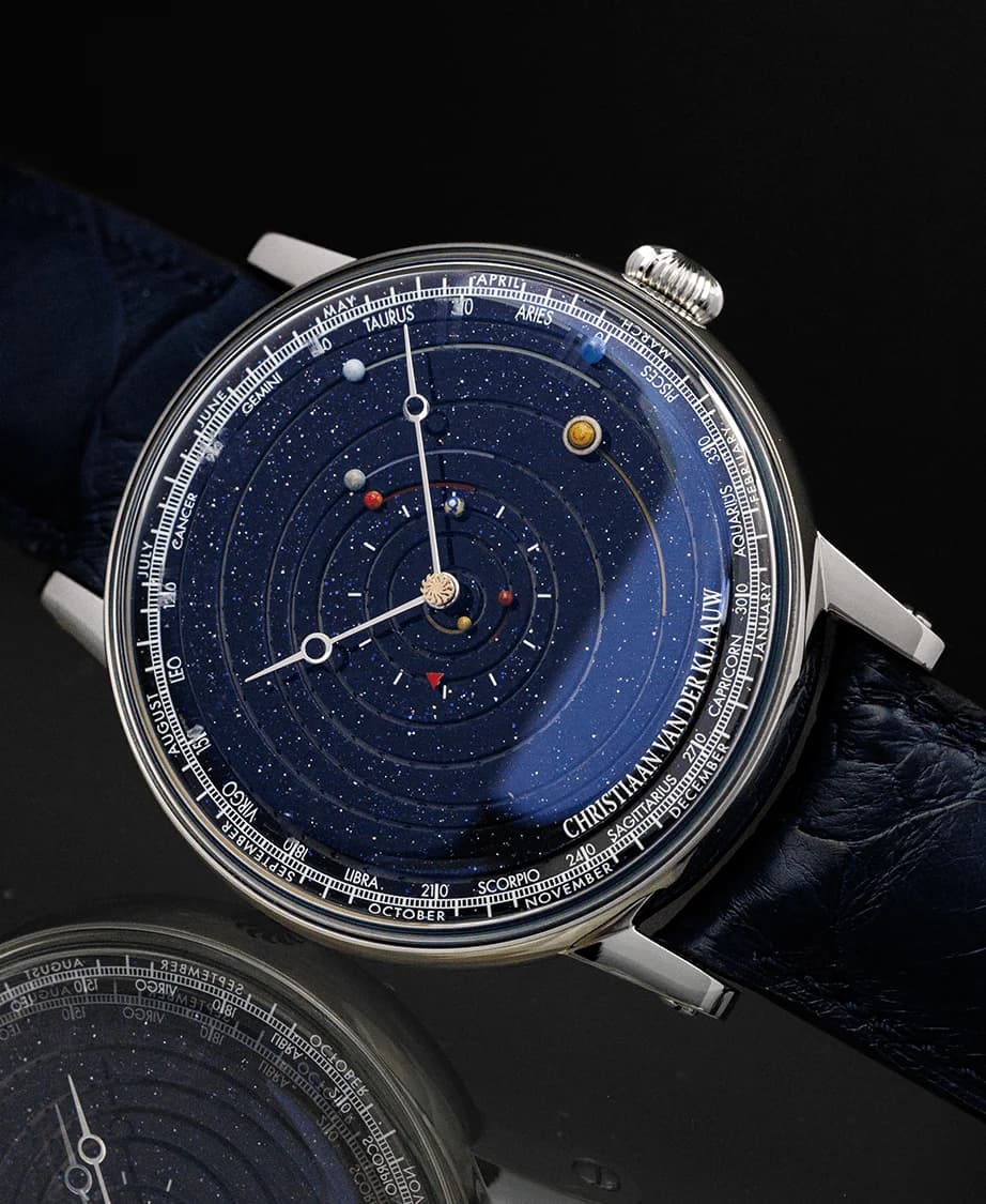 Grand Planetarium Eccentric dial with hours, minutes, date and zodiac