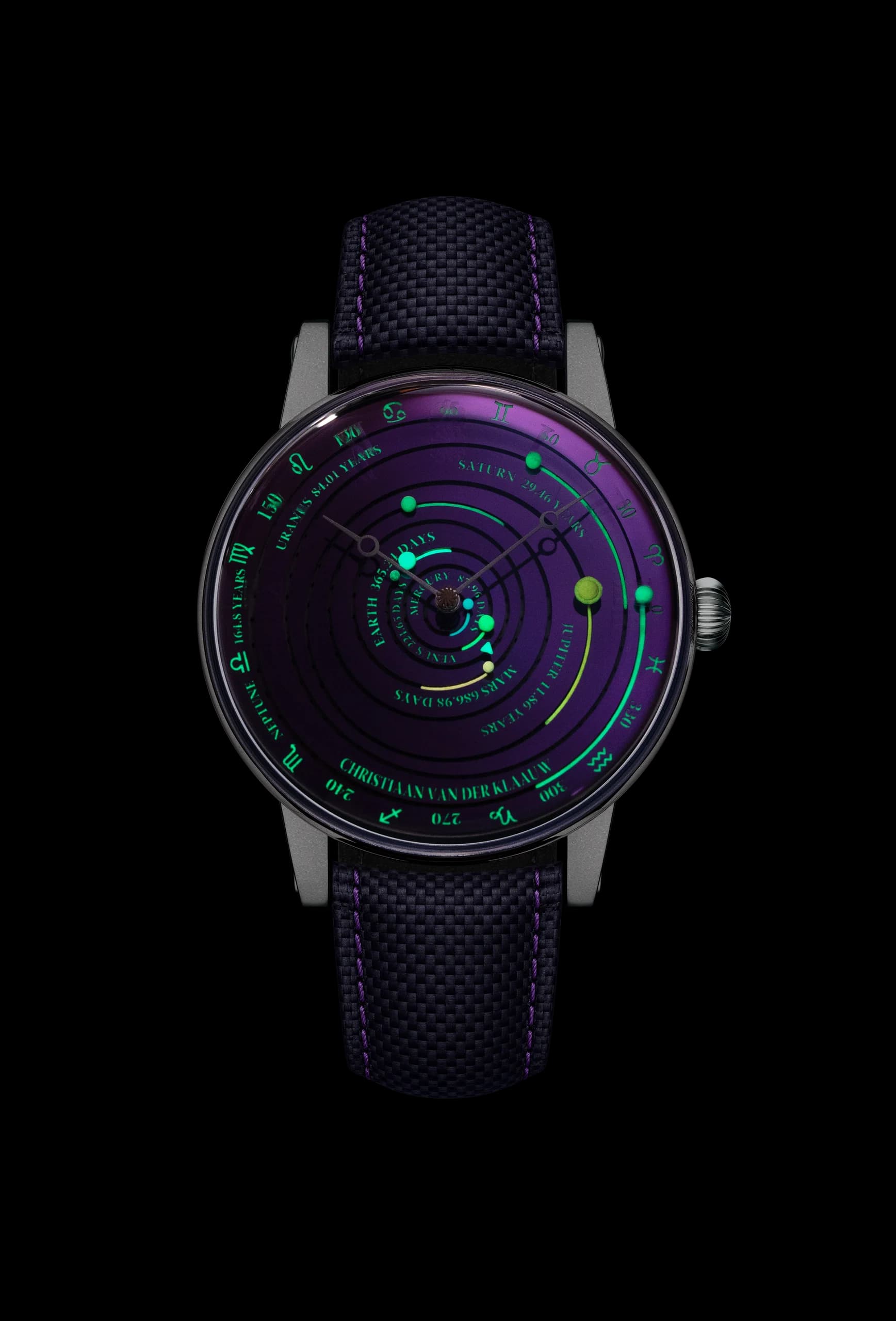 Grand Planetarium Eccentric Si14 in the dark: the Super-LumiNova planets and orbit paths glowing