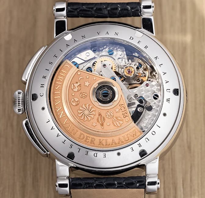 Hypernova Givrée Blue, caseback with the Hypernova rotor