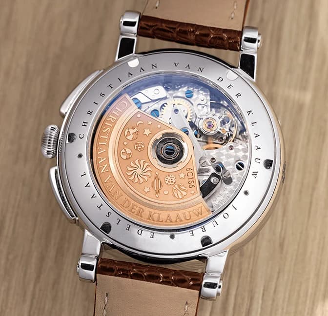 Hypernova Givrée Gold, caseback with the Hypernova rotor