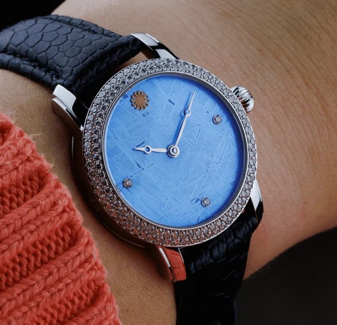 Lady Orion Stardust Blue Meteorite Diamonds, detail 4