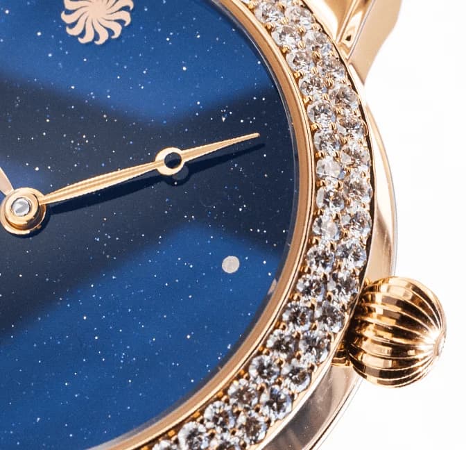 Lady Orion Stardust Diamond Lunette Rose Gold, detail 4