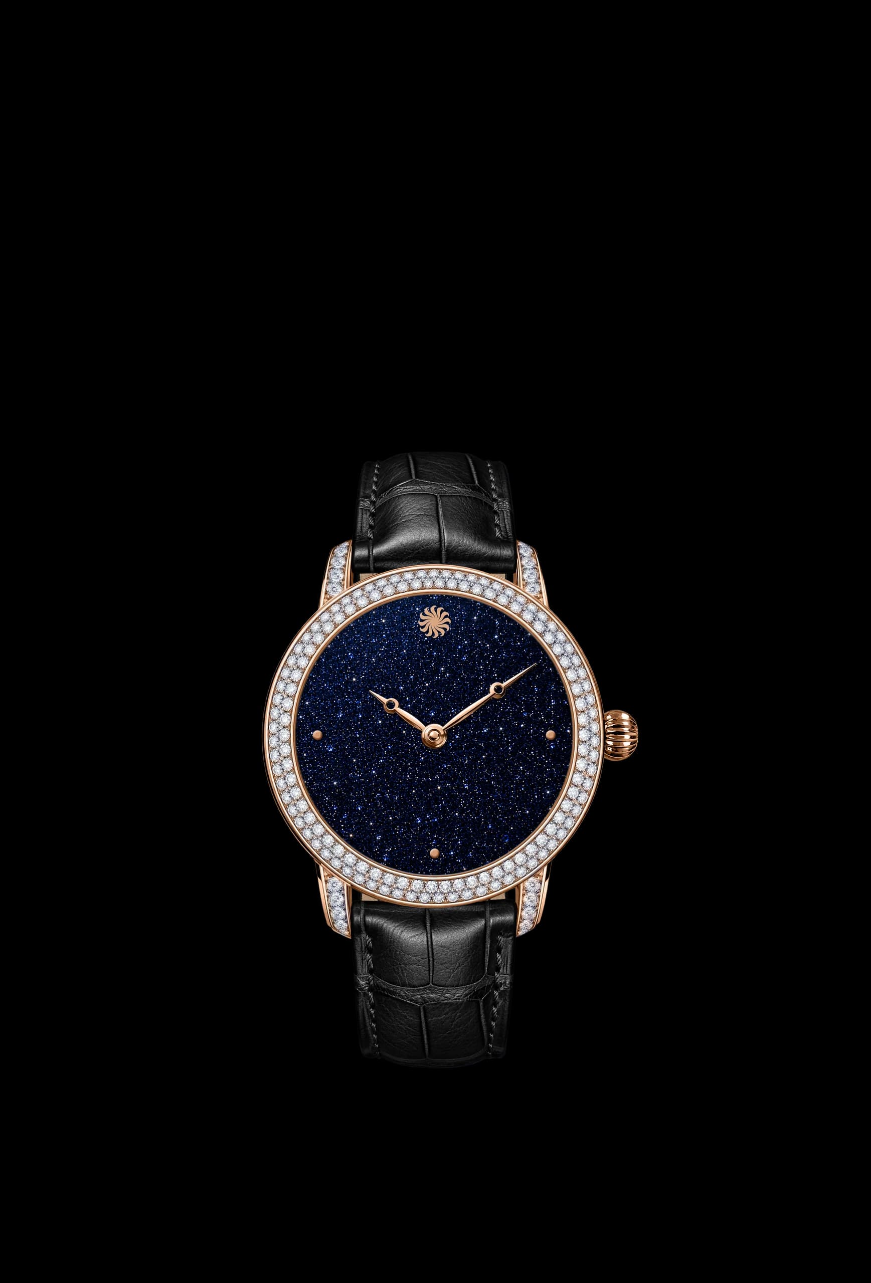 Lady Orion Stardust Full Diamond Rose Gold CM1002, front