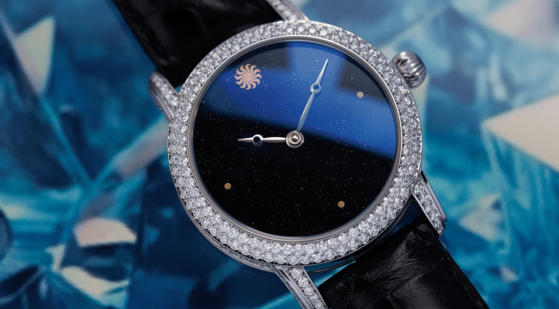 Lady Orion Stardust Steel Full Diamond on the wrist