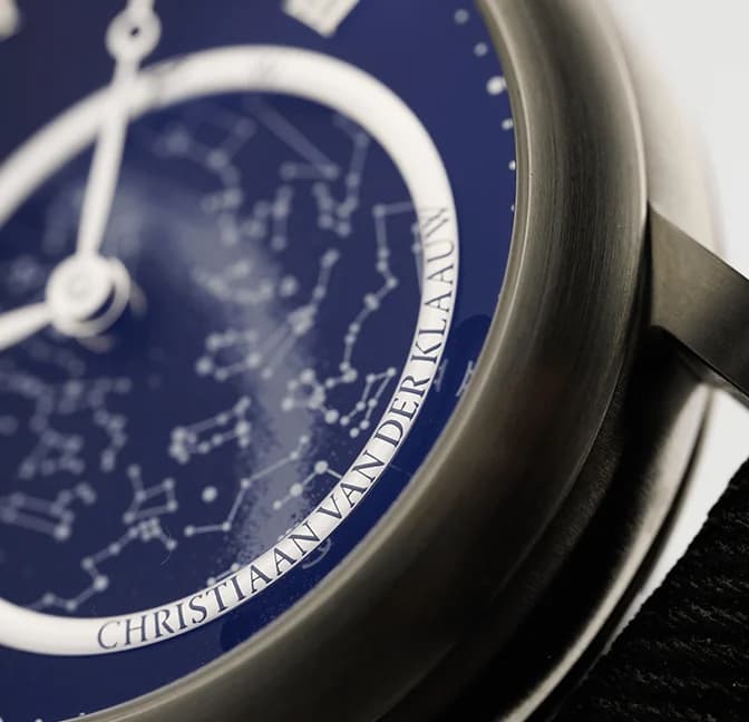 Orion Matt Black, close-up of the celestial map