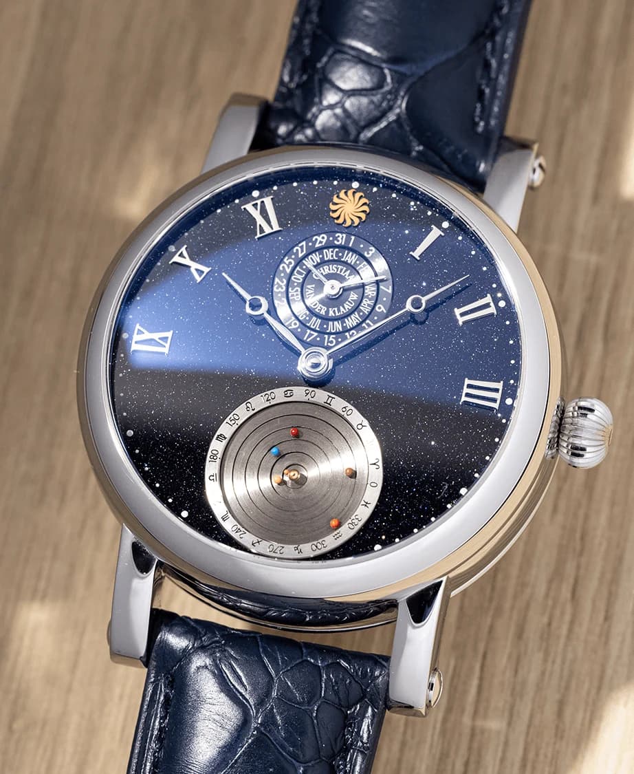 Planetarium Aventurine dial with the Planetarium at 6 o'clock