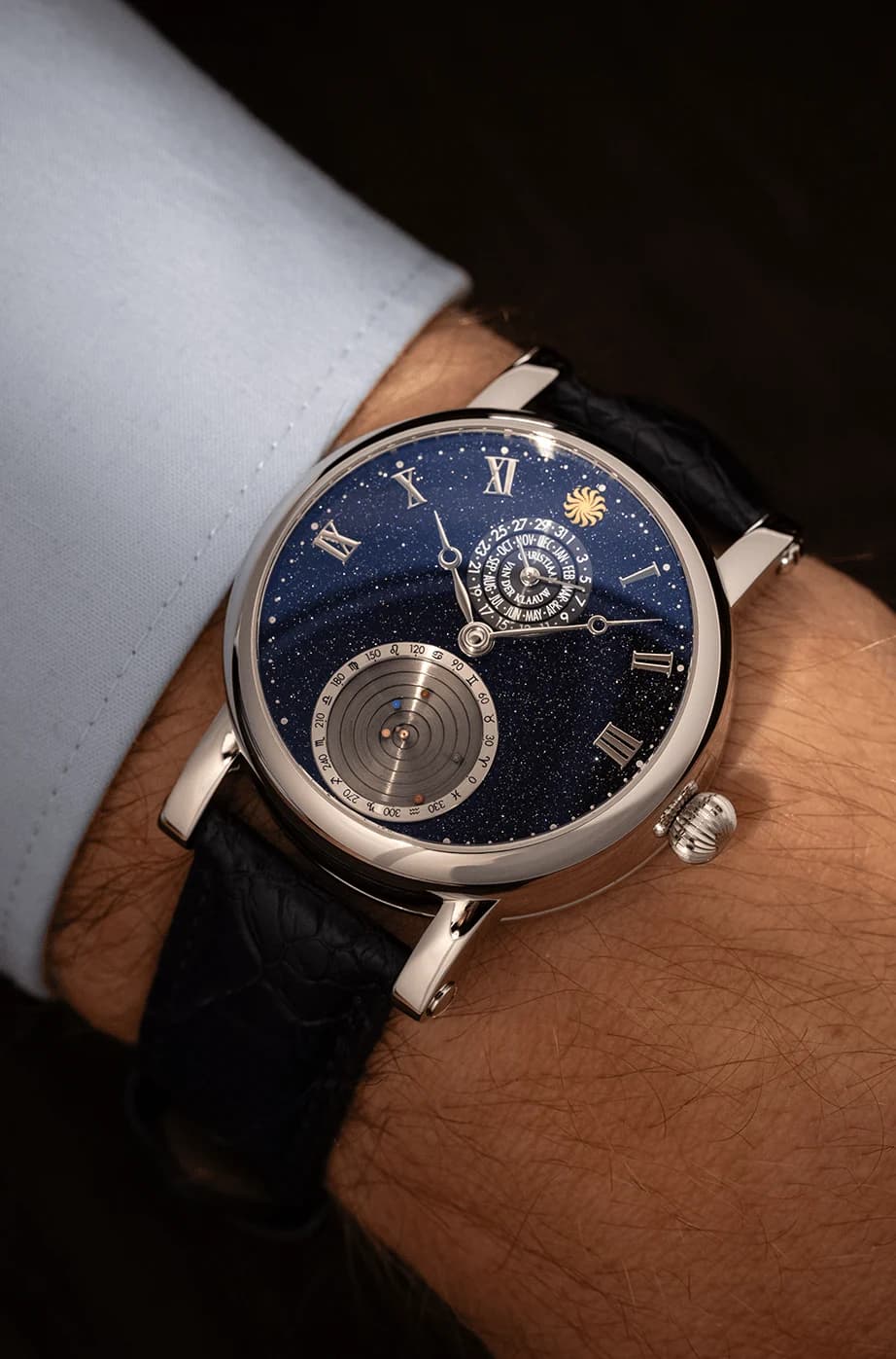 Planetarium Aventurine in stainless steel