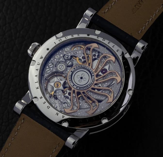 Planetarium Black Aventurine, detail of the dial