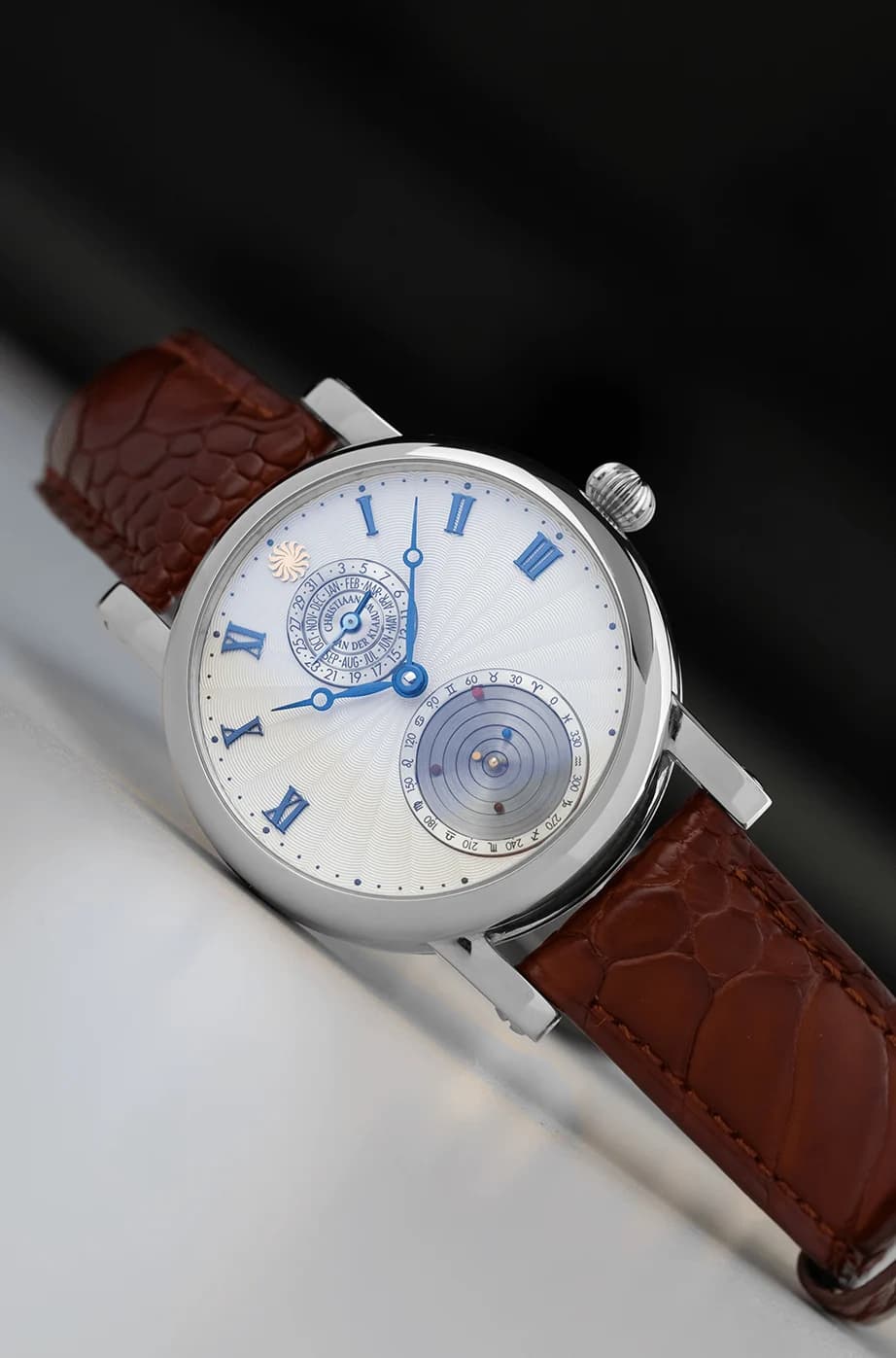 Planetarium Guilloché White Platinum in platinum