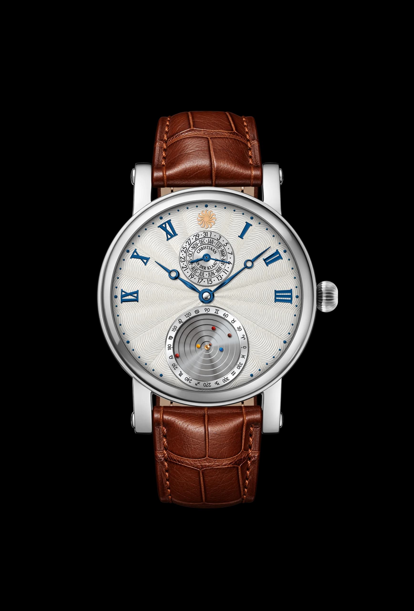 Planetarium Guilloché White Platinum CKPT2225, front