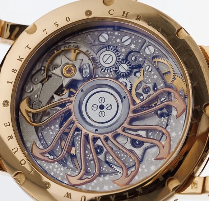 The 40 mm 18 ct rose gold case