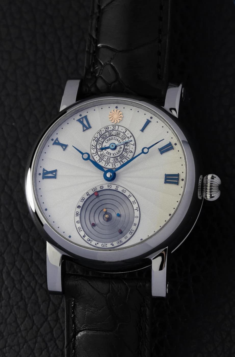 Planetarium Guilloché White White Gold in white gold