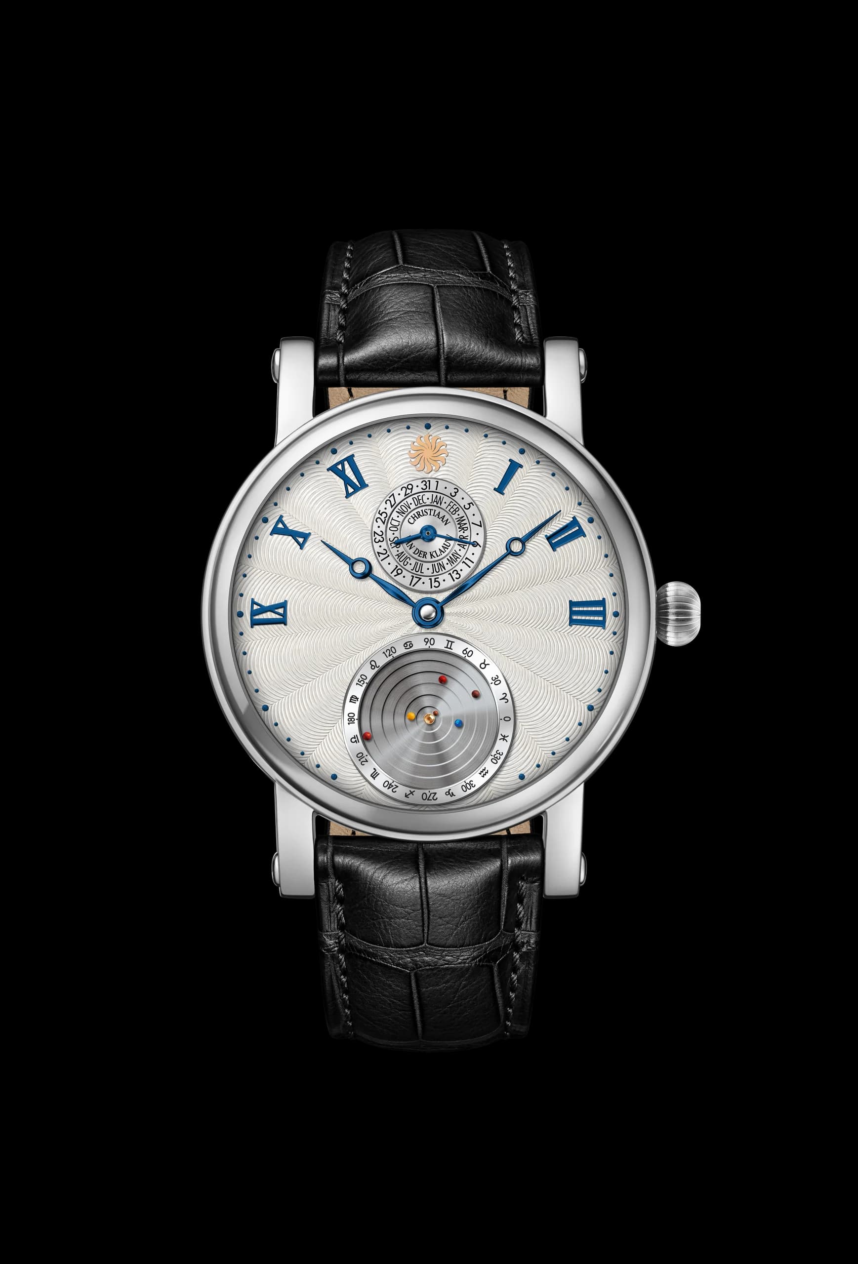 Planetarium Guilloché White White Gold CKPT7724, front