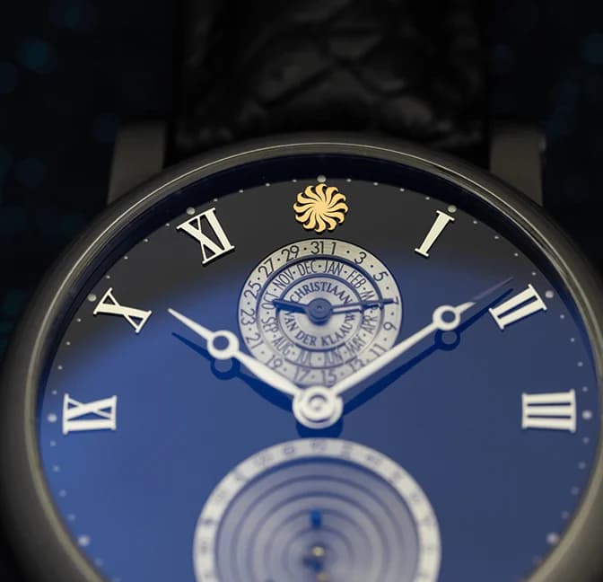 Planetarium Onyx, detail of the dial