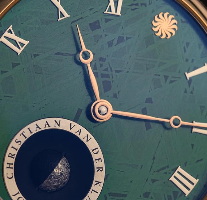 Real Moon Joure Green Meteorite Rose Gold, detail 5