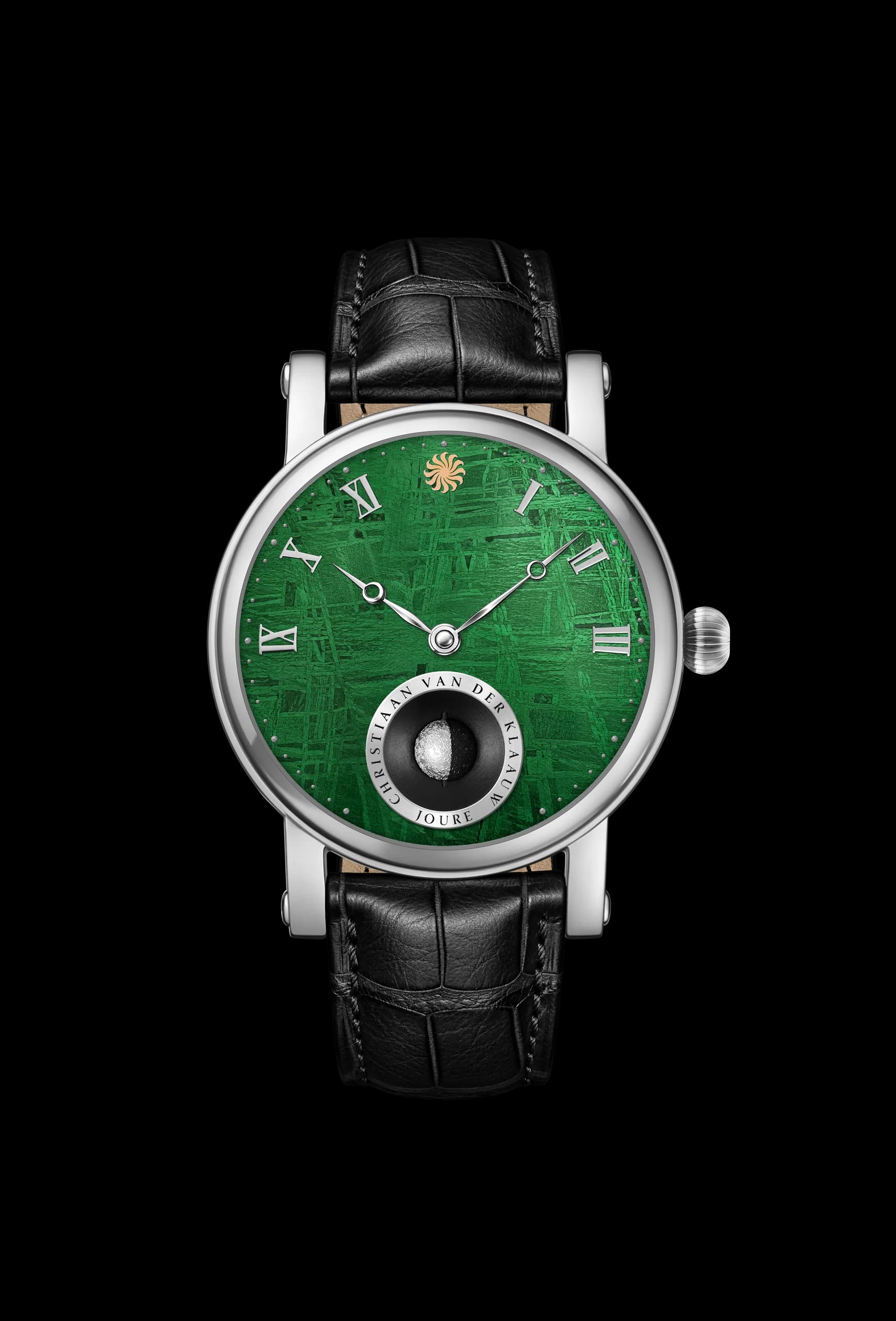 Real Moon Joure Green Meteorite White Gold CKRJ77G4, front