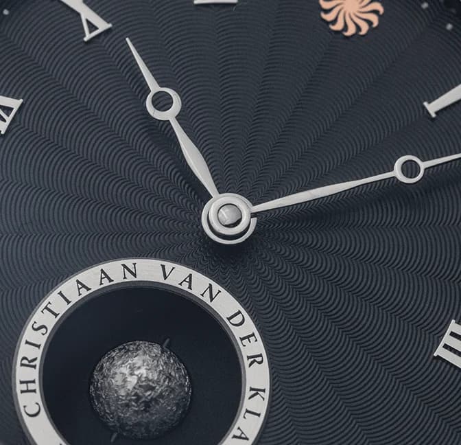 Real Moon Joure Guilloché Black, detail 4
