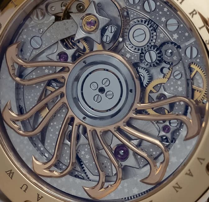 Real Moon Joure Guilloché White Rose Gold, detail 1