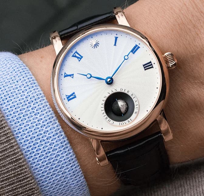Real Moon Joure Guilloché White Rose Gold, detail 4