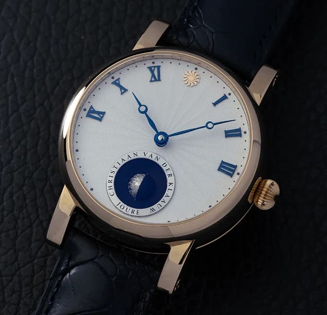 Real Moon Joure Guilloché White Rose Gold, detail 5
