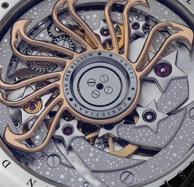 Real Moon Joure Guilloché White White Gold, detail 4