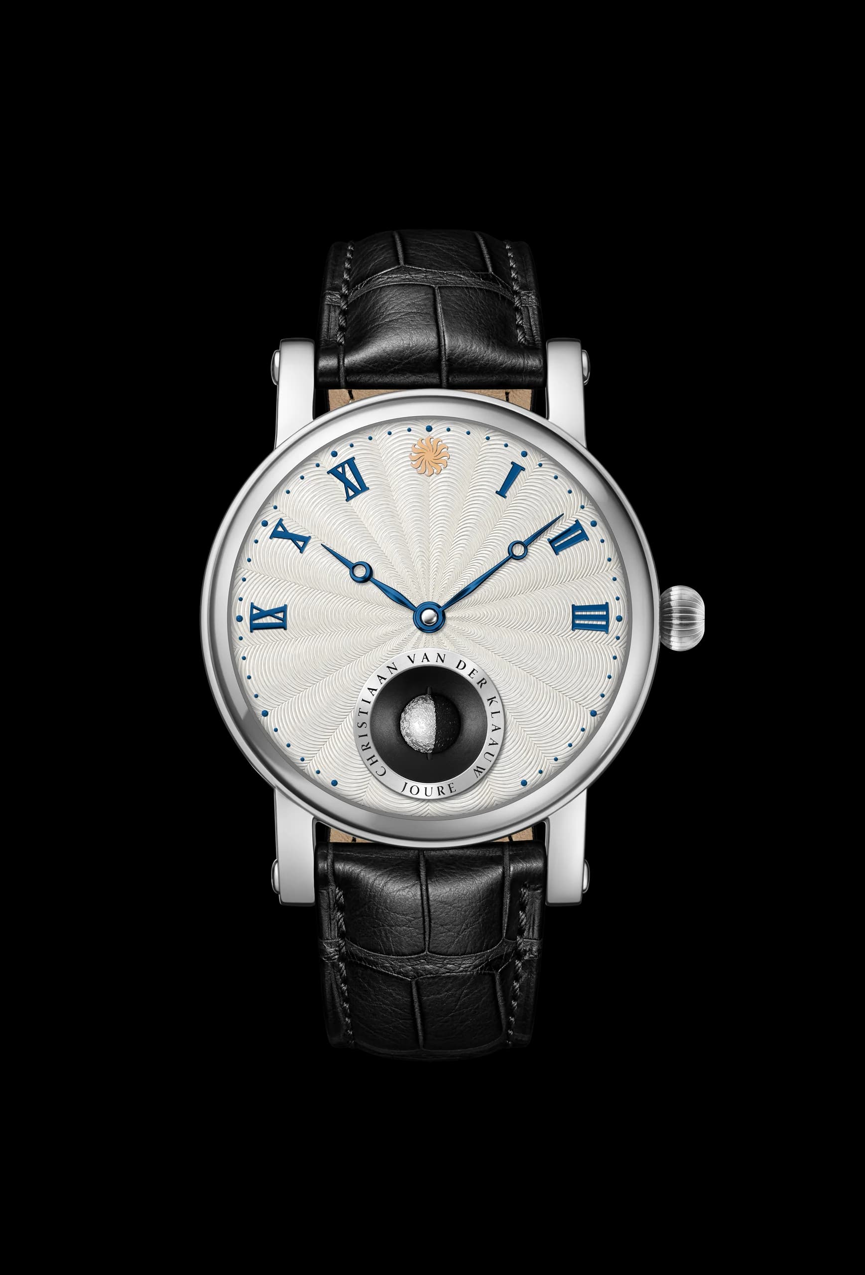 Real Moon Joure Guilloché White White Gold CKRJ7724, front