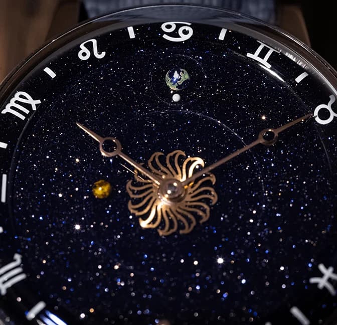 Venus Zodiac in rose gold, detail